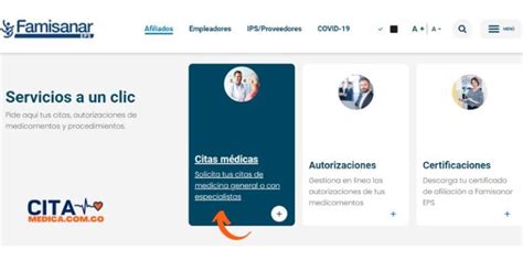 agendar cita famisanar colsubsidio|Agendamiento de Citas Médicas en Famisanar